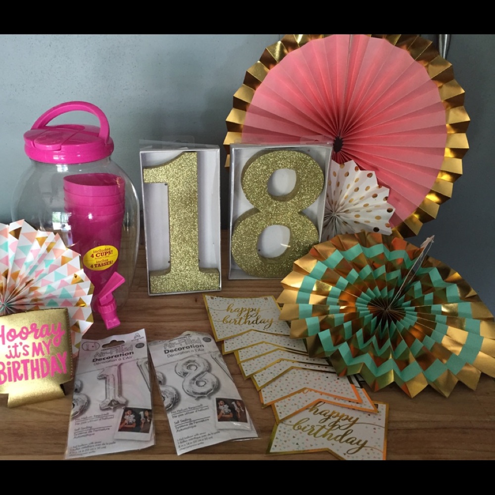 18th bday party supplies